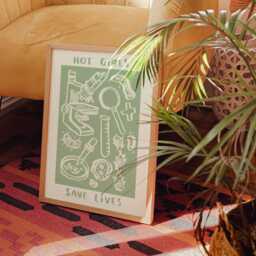 Hot Girls Save Lives Wall Print - Pathology - Healthcare Illustration Nhs Poster Pathologist Art Nurse Doctor Medical Gift Idea - thumbnail 2