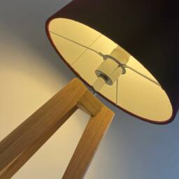Burgundy Velvet Extra Tall Tapered Cone Lampshade - thumbnail 2