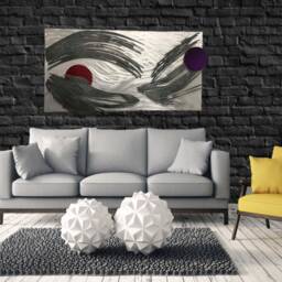 Color Changing Led Contemporary Wall Sculpture By Artist Tony Viscardi - thumbnail 4