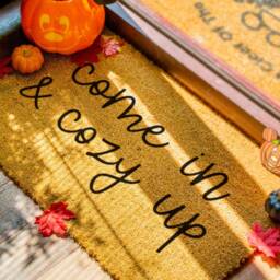 Come in & Cosy Up Doormat - Fall Home Decor Decorations Seasonal Porch - thumbnail 2