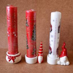 1 Danish Calendar Candle With Holder, Christmas Candles, Candles Numbers, Candle, Advent Calendar - thumbnail 3