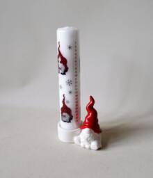 1 Danish Calendar Candle With Holder, Christmas Candles, Candles Numbers, Candle, Advent Calendar - thumbnail 1