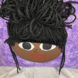 Flower Me With Butterflies, Handmade Rag Doll Pillow - thumbnail 3