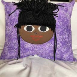 Flower Me With Butterflies, Handmade Rag Doll Pillow - thumbnail 4