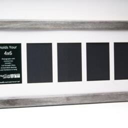 4x6 Multiple 3 4 5 6 7 8 9 10 11 & 12 Opening Driftwood Picture Frame With Mat For Alphabet Name Signs, Wedding Collage - thumbnail 3