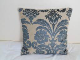 Designers Guild Velvet Fabric Cushion Cover Ombrione Charcoal/Pillow Cover - thumbnail 1