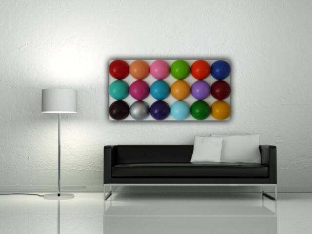 Abstract Art 3D Object 120 X 60 cm Unique Original - image 1