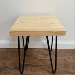 Bedside Table - Hairpin Legs Side Nightstand For Lamp - thumbnail 2