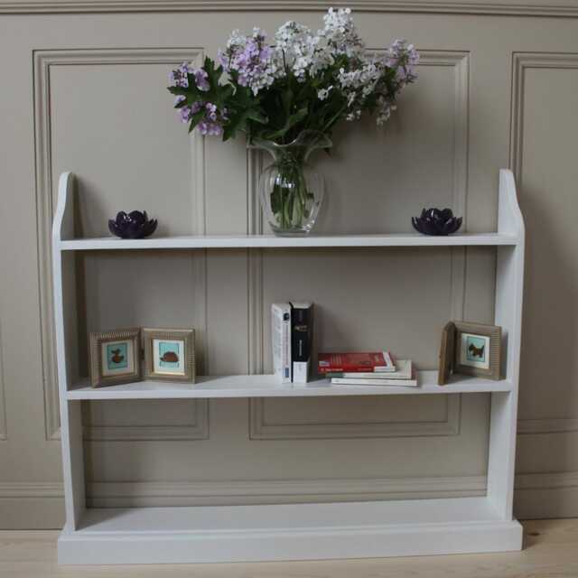 Freestanding Wooden Bookcase 3-Tier Pine Shelf, Assembled - image 1