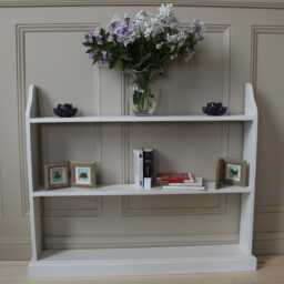 Freestanding Wooden Bookcase 3-Tier Pine Shelf, Assembled - thumbnail 1