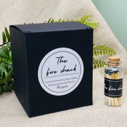 Dad Father Bereavement Sympathy Candle - Remembrance - Memoriam Goodbyes Are Not Forever, The End Matt Black Glass Jar - thumbnail 3