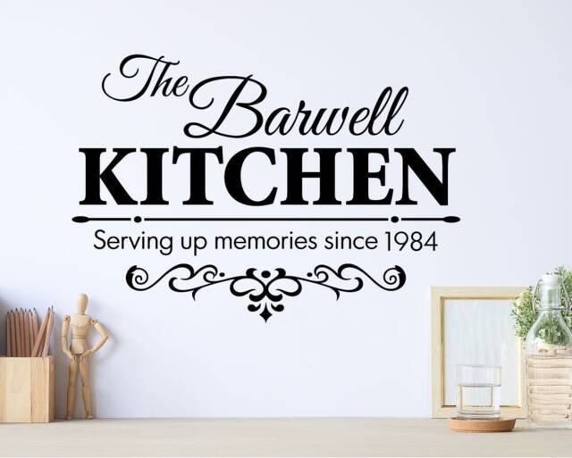 Personalised Family Name Kitchen Decal, Personalised Wall Sticker, Decor, Personalised Sticker - image 1