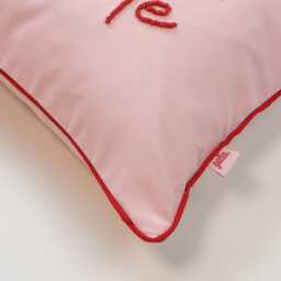 Galia Tasarim - Baby It's Cold Outside Pillow Pink Holiday Cushion Cover 45x45 cm - thumbnail 3
