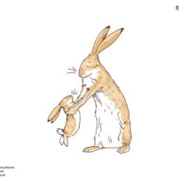 Guess How Much I Love You Wall Sticker, Nutbrown Hares Hare Decal, Nursery Decal - thumbnail 3