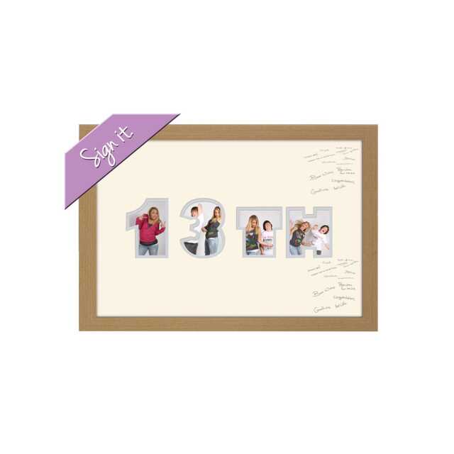 13Th Photo Frame Word Birthday Signing Special Gift Signing-867D By Photos in A Word - image 1