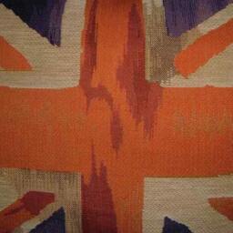 Union Jack Purple Design 3 Oblong Tapestry Cushion Pillow Cover - thumbnail 2