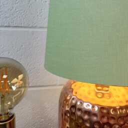 70cm Tall Sage Green Linen Slim Cone Lampshade Conical Fat Lamp Shade - thumbnail 2