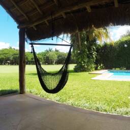 Black Sitting Hammock Made With Thick Cotton/Nylon Thread Customs Taxes Included - thumbnail 3
