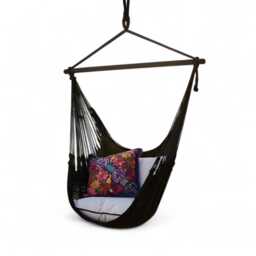 Black Sitting Hammock Made With Thick Cotton/Nylon Thread Customs Taxes Included