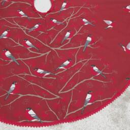 xmas Tree Skirt Holiday Decor Christmas Swedish Ornament Red Skirts - thumbnail 2