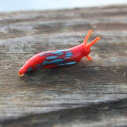 Spotted Slug Glass Sculpture Glass Slug Lampwork Glass Animals Handcrafted - thumbnail 4