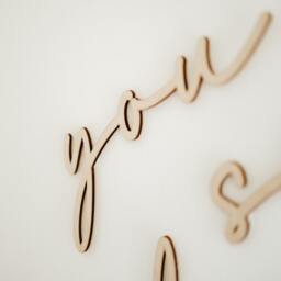 You Are So Loved - Children's Room Door Sign, Wooden Wall Lettering, Home Decor - thumbnail 3