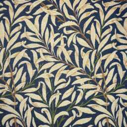 Custom Made William Morris Willow Bough Navy Blackout/Lining Curtains 3 - thumbnail 2