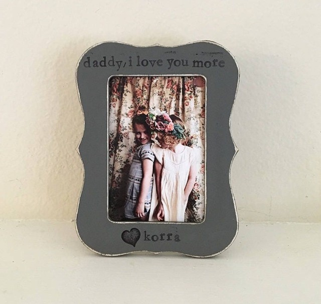 Personalized Father's Day Picture Frame Daddy, I Love You More - image 1