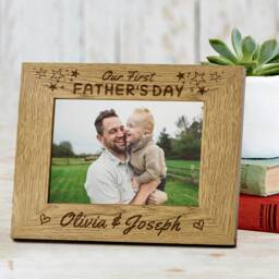 "Personalised Photo Frame Custom Gifts For Dad Daddy Fathers Day Gifts Laser Engraved 7""x5" - thumbnail 2