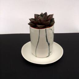 Plant Pot - Succulent Pots Desk Planter Cactus Pot Plantpot Birthday Gift For Him Christmas Gift Dad