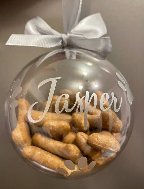 Doggy/Kitty Treat Christmas Baubles - image 1