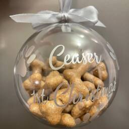 Doggy/Kitty Treat Christmas Baubles - thumbnail 2