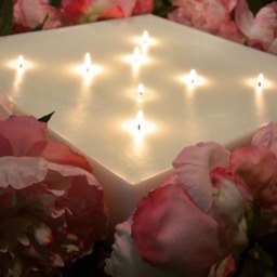Custom Hand Poured 15 X Inch Square Candle With 8 Wicks - thumbnail 3