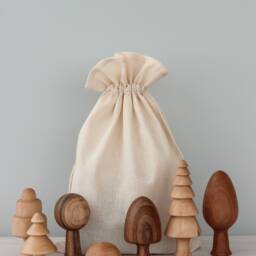 Wooden Forest Set Of 7 Trees Educational Toys For Toddler Montessori Natural Handmade 1 Year Old Boys & Girls Gifts Kids - thumbnail 2