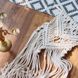 Modern Macrame Wall Hanging, Decor, Tapestries, Beautifully Handmade Decor - thumbnail 3