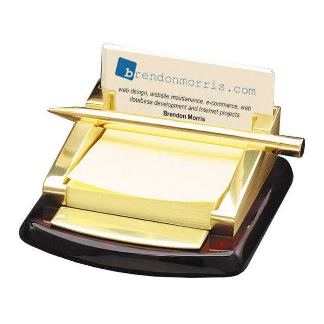 Personalized Post It Holder & Pen Stand - Customized & With Free Engraving - image 1