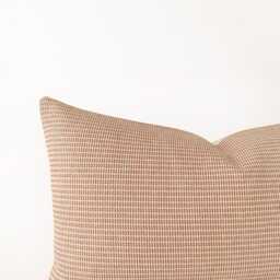 Burnt Orange Lumbar Pillow Cover - Textured Decorative Cushion - thumbnail 2