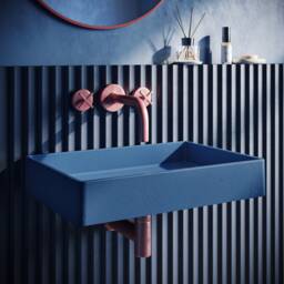 35 Colors - Lily Rec Concrete Wall Mounted Sink Modern Bathroom Vessel