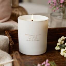 Personalised New Home Christmas Scented Soy Candle Gift - thumbnail 2