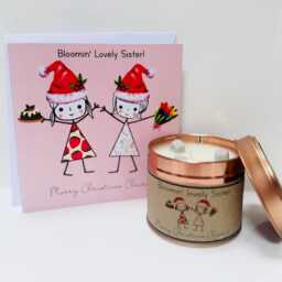 Personalised Christmas Candle Gift For Sister - Handmade, Scented - thumbnail 3