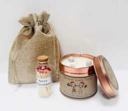 Personalised Christmas Candle Gift For Sister - Handmade, Scented - thumbnail 1