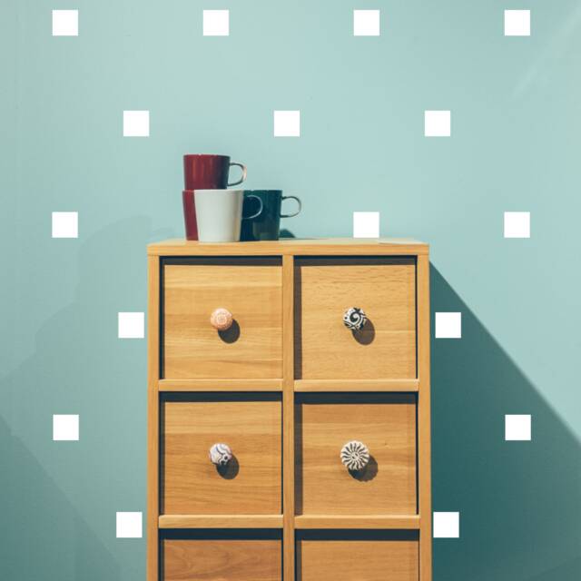 Square Wall Stickers, Decor, Kids Bedroom Art, Art Decals - image 1