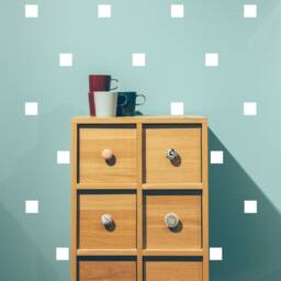 Square Wall Stickers, Decor, Kids Bedroom Art, Art Decals - thumbnail 1