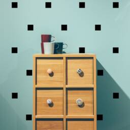 Square Wall Stickers, Decor, Kids Bedroom Art, Art Decals - thumbnail 3