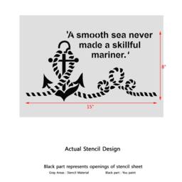 Ship Anchor Stencils For Crafting Diy Decor Wall Art Reusable Template - thumbnail 2