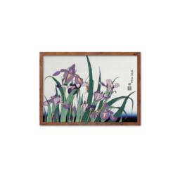 Japanese Art Hokusai Framed Mounted Ukiyo-E Wall Decor Print Poster Woodblock Irises Flowers Landscape Insects Calligraphy Beautiful A2 A3 - thumbnail 2