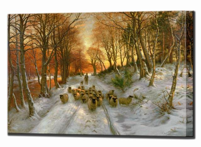 Joseph Farquharson Paintings, Glowed With Tints Of Evening Hours, Canvas Wall Art Gift For Her Wife Gift Print Home Decor - image 1