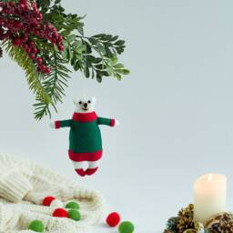 Winter Polar Bear Ornament Christmas Ornaments Tree Decor Decoration Home Decor Gift - thumbnail 3