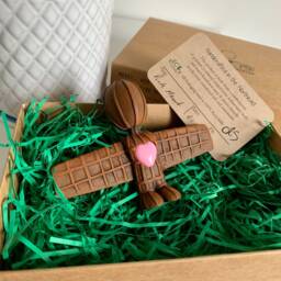 Pink Heart Wor Angel Of The North Ornament - Eco - thumbnail 2