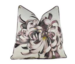 Zoffany - Evelyn 3 Colourways Available Rose Quartz/Koi Vine Black Tigers Eye Floral Cushion Cover Handmade Designer Pillow - thumbnail 1